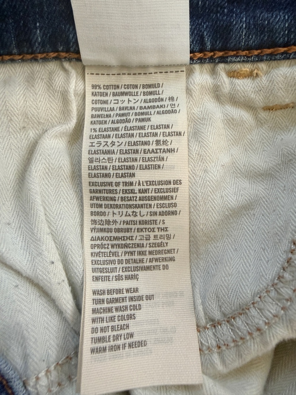 Abercrombie & Fitch Y2K Low Rise Daisy Duke Distressed Cuffed Denim Shorts 27/4 - Picture 8 of 9